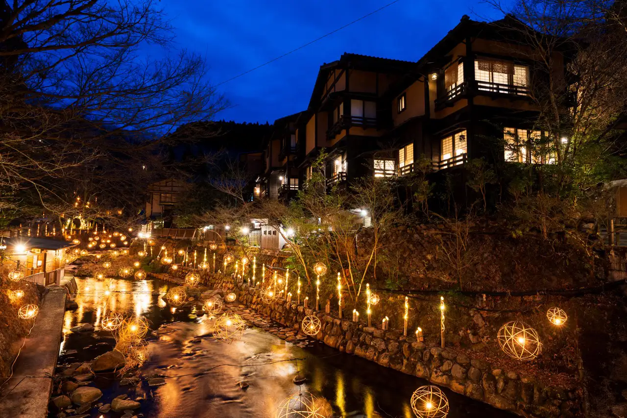 黒川温泉の湯あかり画像